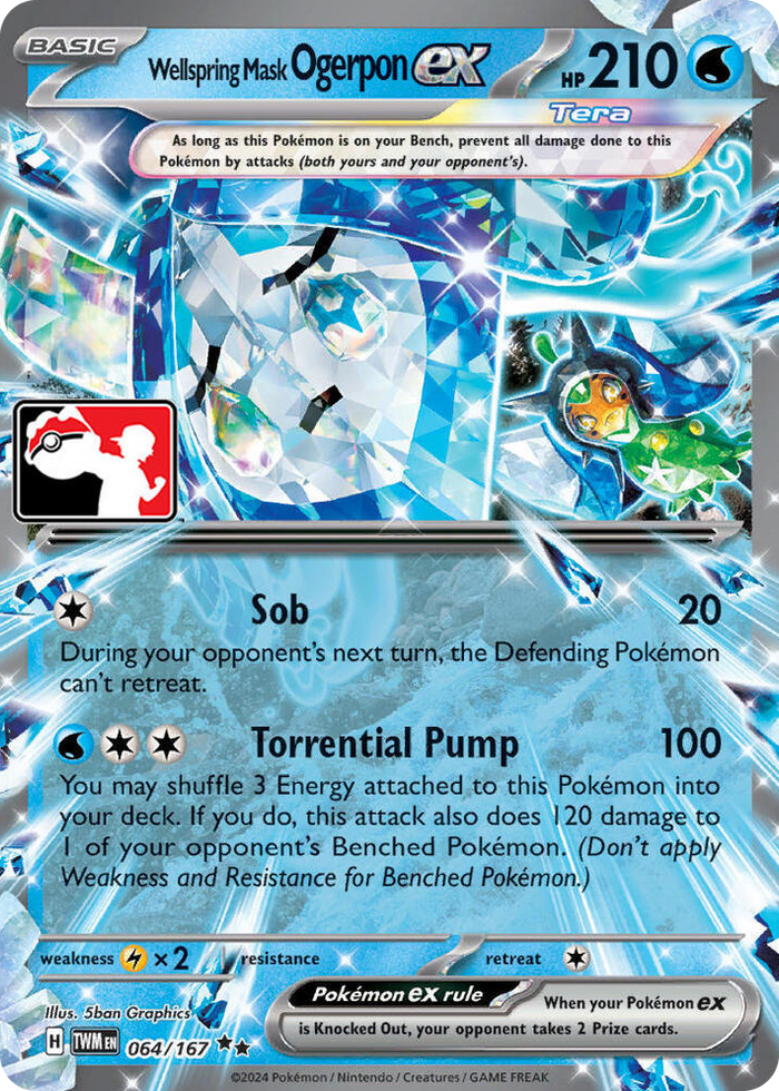 0064 Wellspring Mask Ogerpon ex Double Rare Prize Pack Series Cards