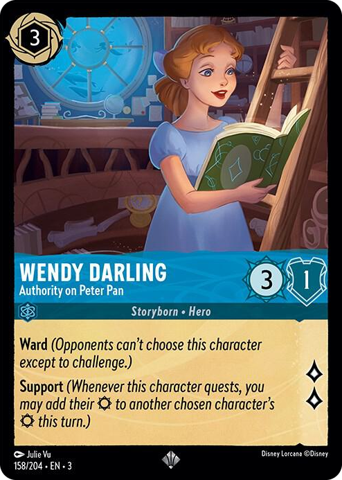 0158 Wendy Darling - Authority on Peter Pan Super Rare Into the Inklands
