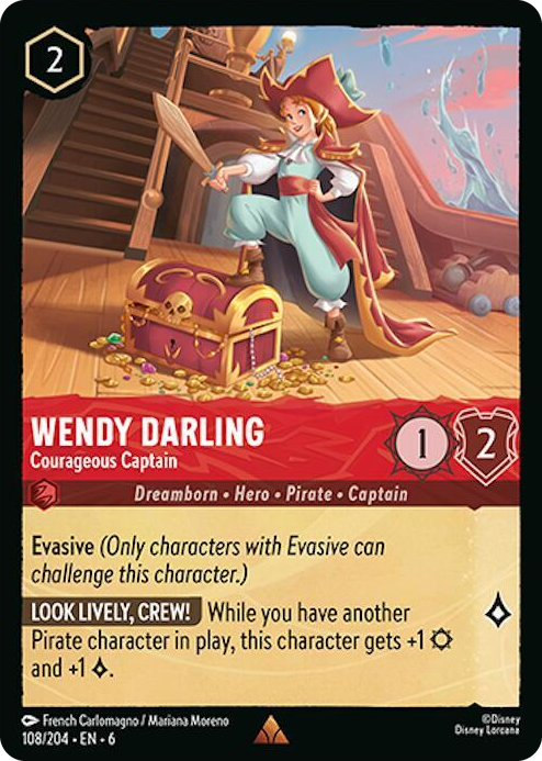0108 Wendy Darling - Courageous Captain Rare Azurite Sea