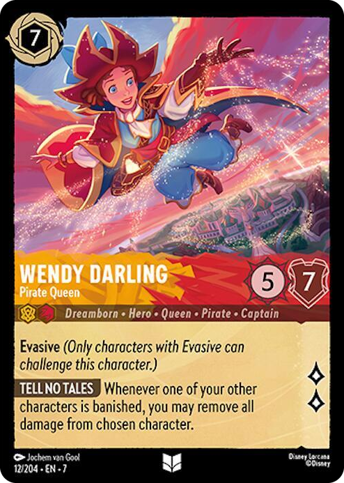 0012 Wendy Darling - Pirate Queen Uncommon Archazia's Island