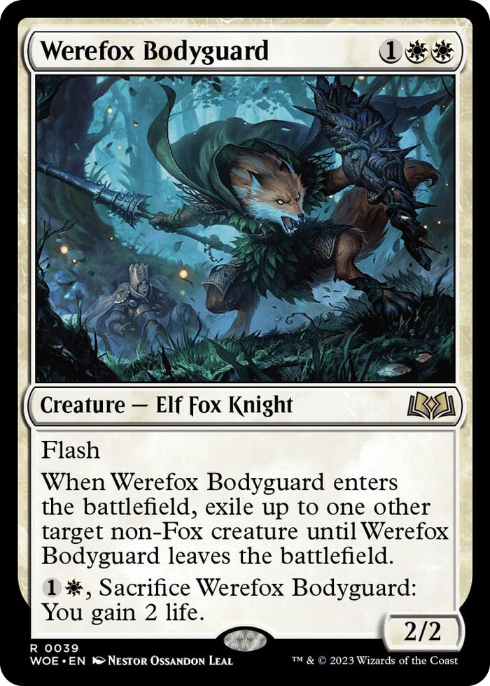Werefox Bodyguard #39 R - Wilds of Eldraine Pokemon card