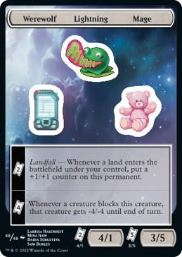 0048 Werewolf Lightning Mage T Unfinity