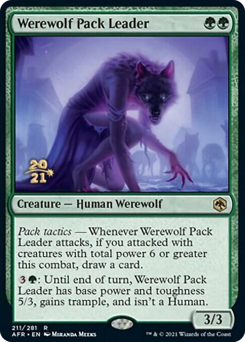 0211 Werewolf Pack Leader R Prerelease Cards