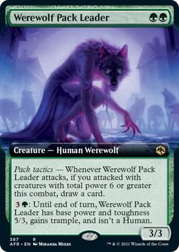 0387 Werewolf Pack Leader (Extended Art) R Adventures in the Forgotten Realms