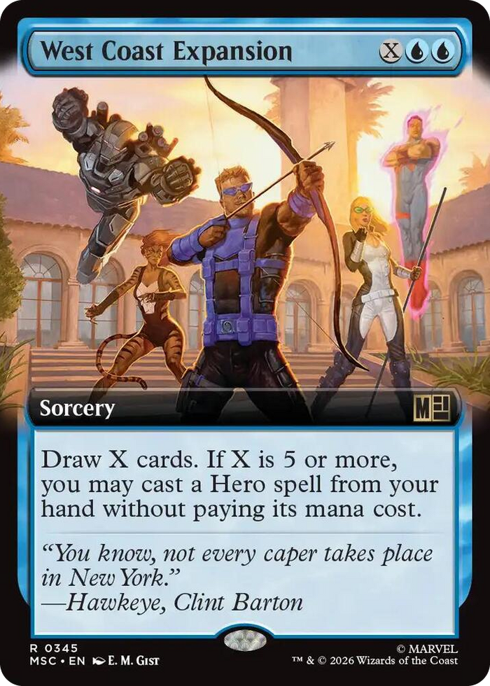 West Coast Expansion (Extended Art) #345 R - Commander: Marvel Super Heroes Pokemon card