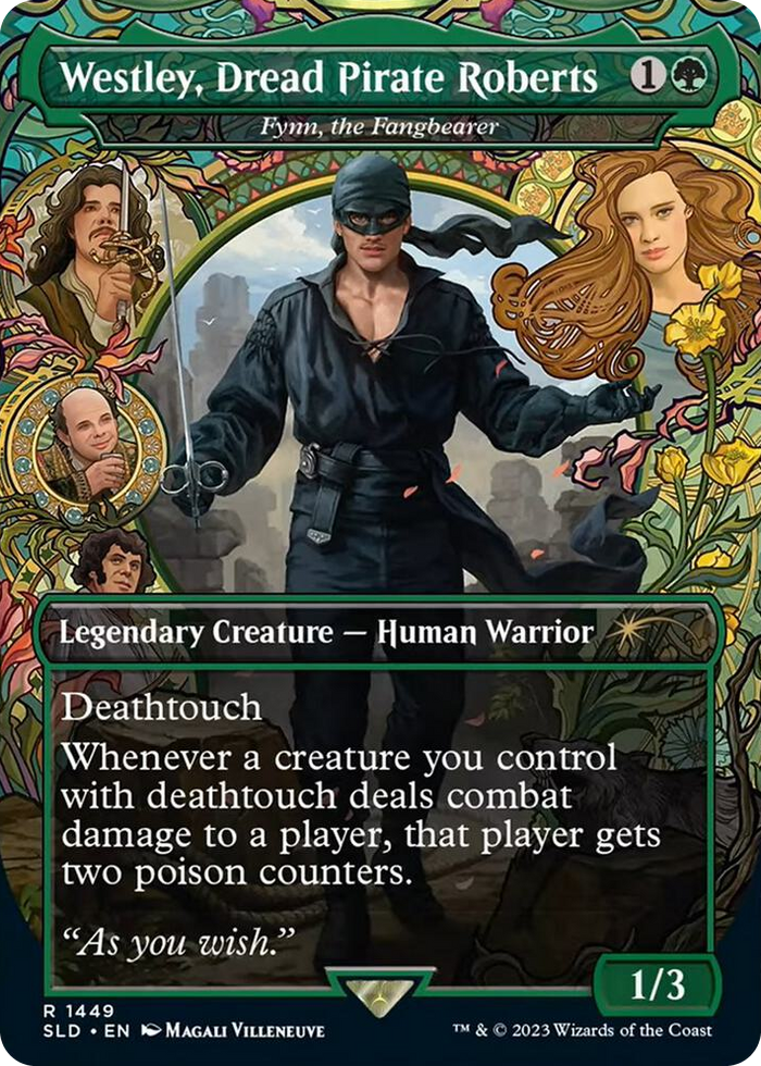 Westley, Dread Pirate Roberts - Fynn, the Fangbearer #1449 R - Secret Lair Drop Series Pokemon card