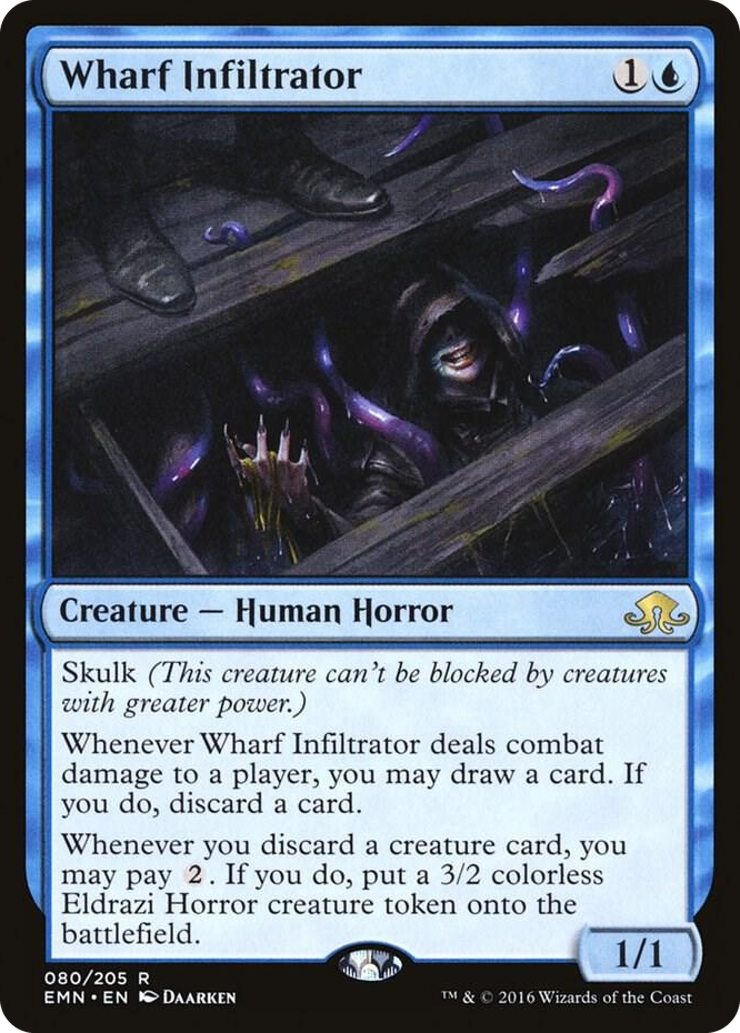Wharf Infiltrator #80 R - Eldritch Moon Pokemon card