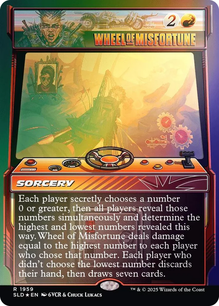 1959 Wheel of Misfortune (1959) (Rainbow Foil) R Secret Lair Drop Series