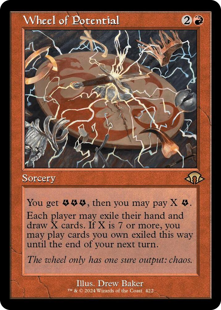 0422 Wheel of Potential (Retro Frame) R Modern Horizons 3