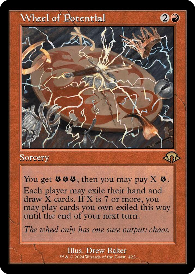 0422 Wheel of Potential (Retro Frame) R Modern Horizons 3