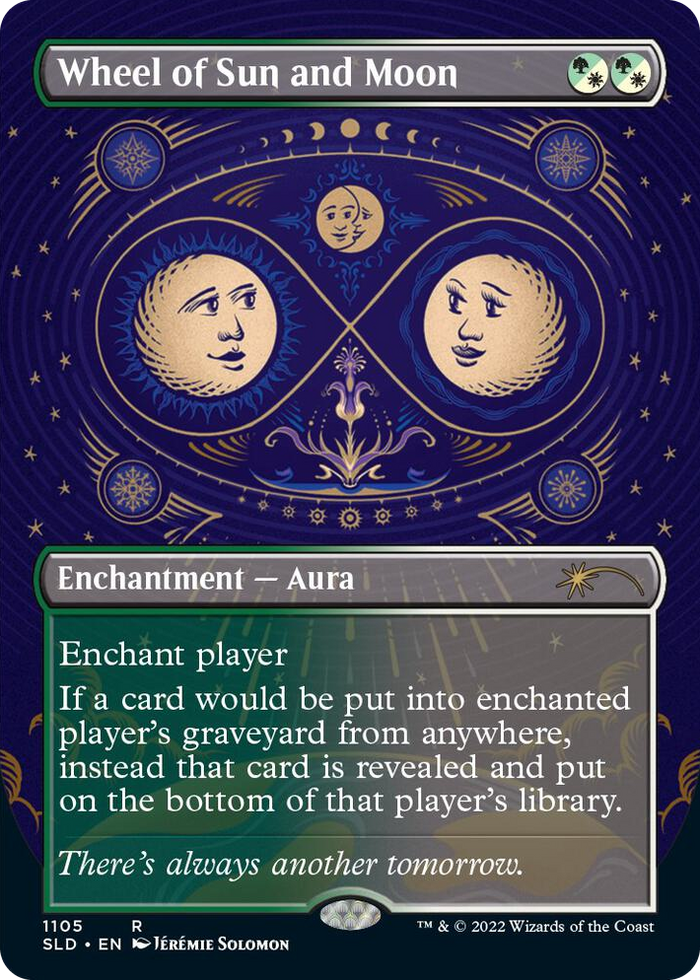 Wheel of Sun and Moon (Borderless) #1105 R - Secret Lair Drop Series Pokemon card