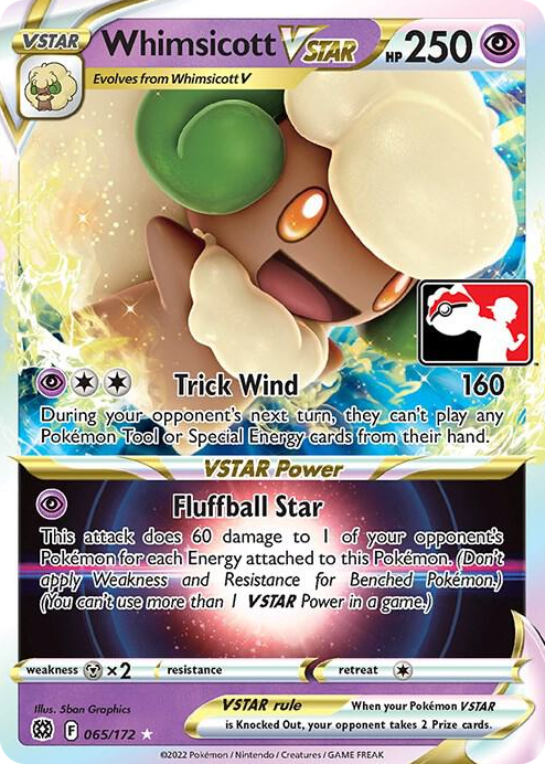 0065 Whimsicott VSTAR Ultra Rare Prize Pack Series Cards