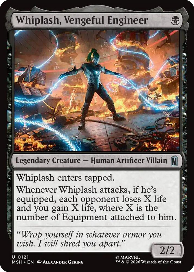 0121 Whiplash, Vengeful Engineer U Marvel Super Heroes