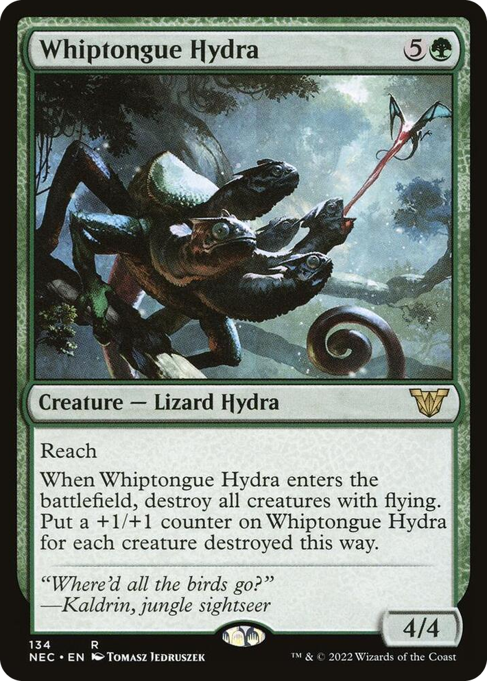 0134 Whiptongue Hydra R Commander: Kamigawa: Neon Dynasty