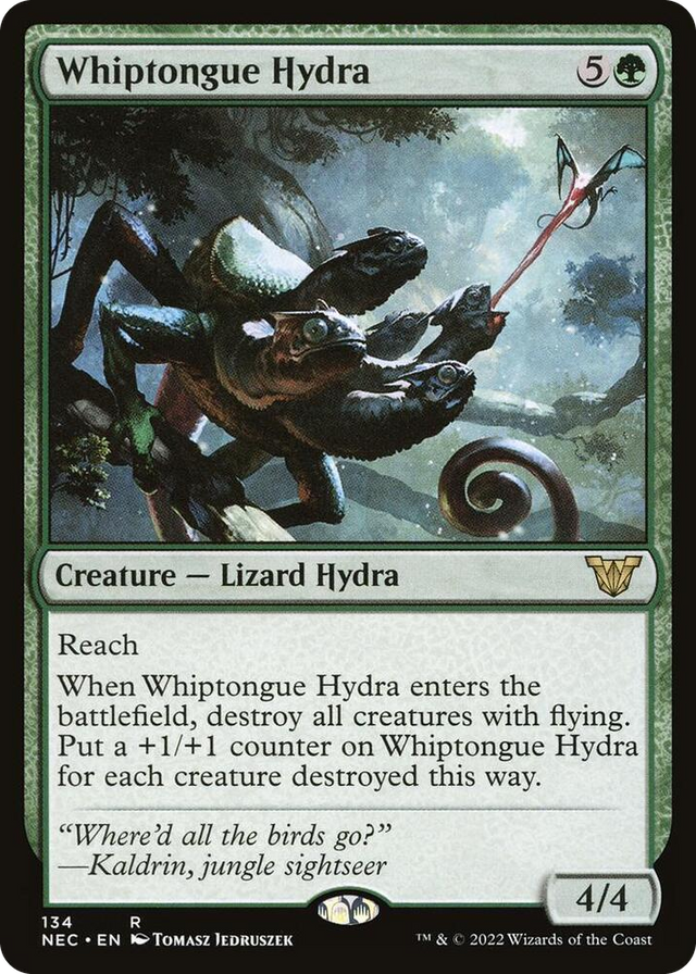0134 Whiptongue Hydra R Commander: Kamigawa: Neon Dynasty