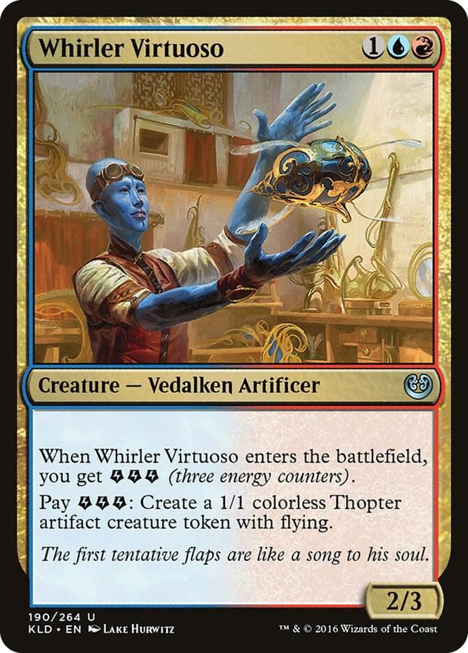 Whirler Virtuoso #190 U - Kaladesh Pokemon card
