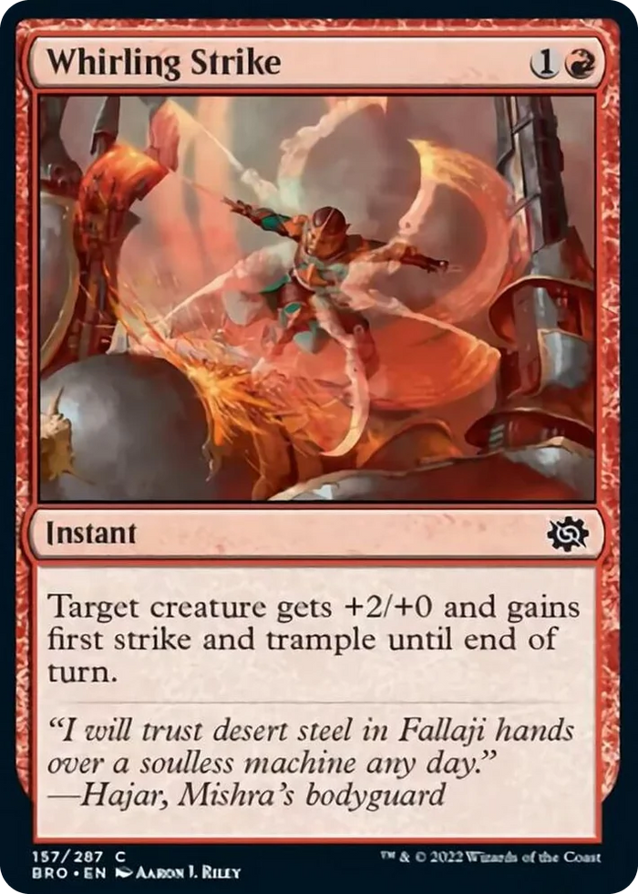 0157 Whirling Strike C The Brothers' War