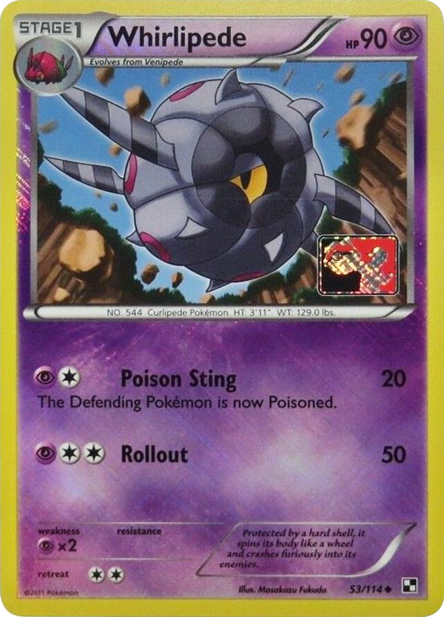 0053 Whirlipede - 53/114 (League Promo) Promo League & Championship Cards