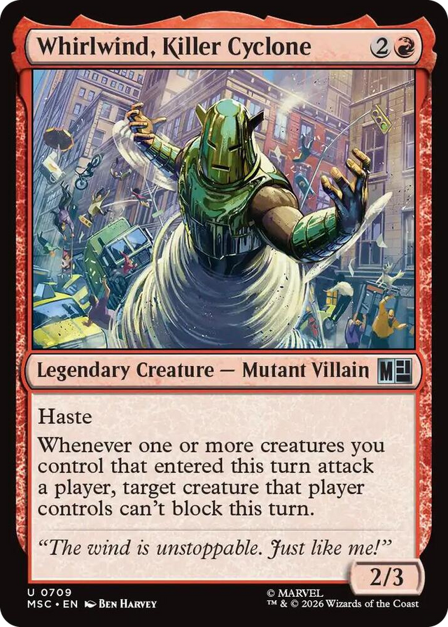 0709 Whirlwind, Killer Cyclone U Commander: Marvel Super Heroes