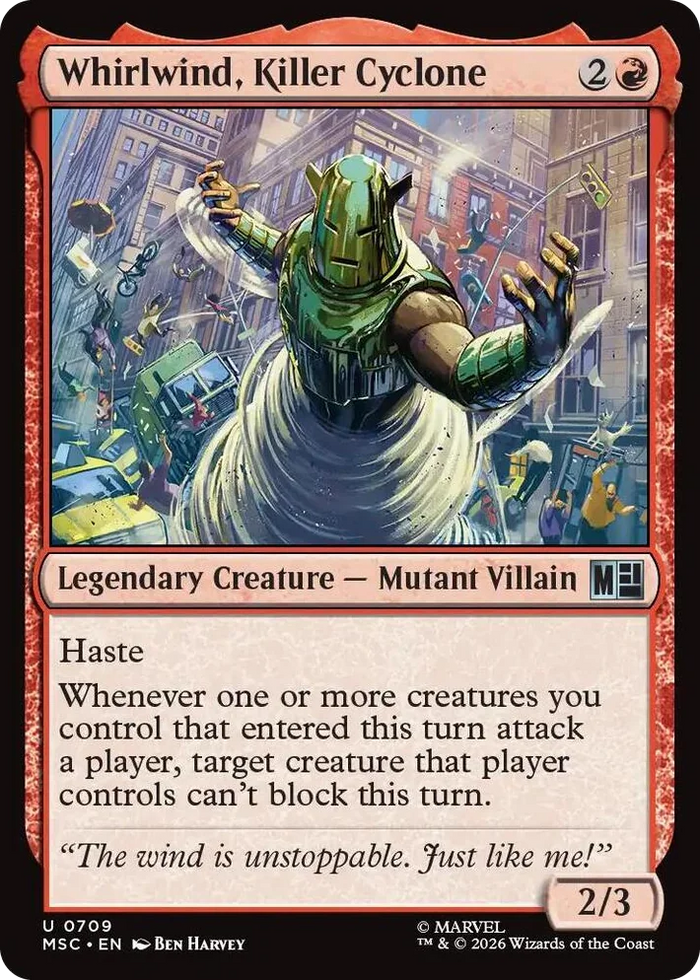 0709 Whirlwind, Killer Cyclone U Commander: Marvel Super Heroes