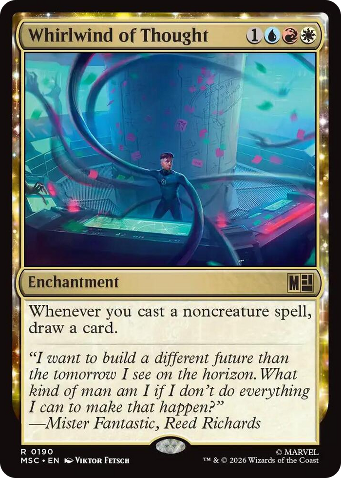 Whirlwind of Thought #190 R - Commander: Marvel Super Heroes Pokemon card