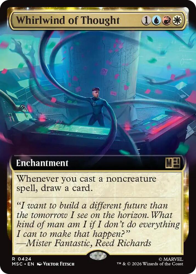 0424 Whirlwind of Thought (Extended Art) R Commander: Marvel Super Heroes
