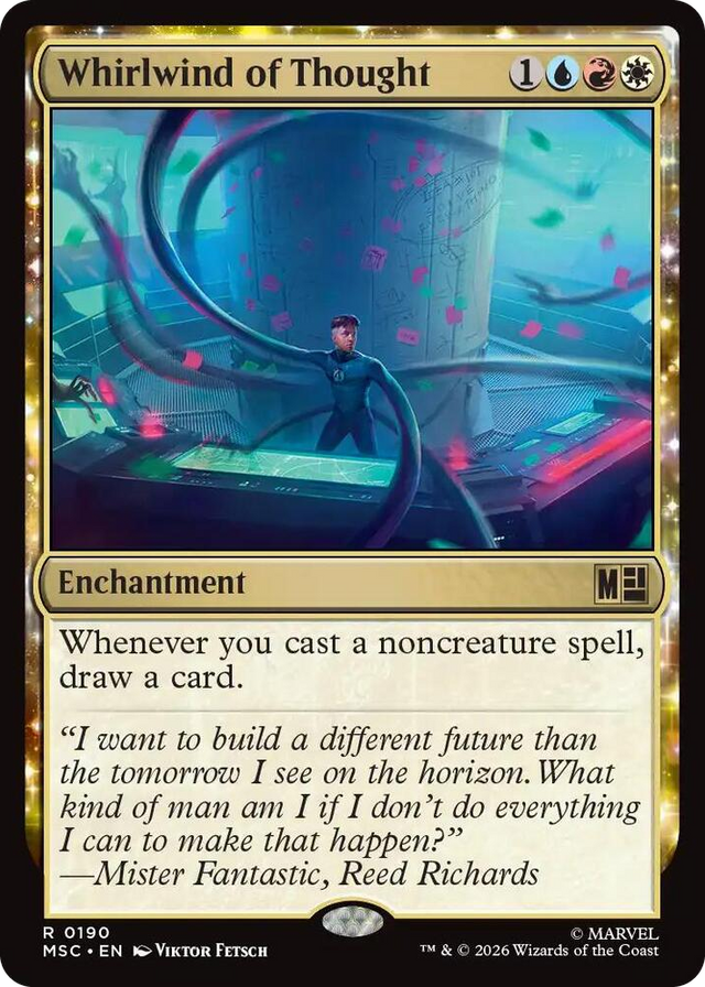 0190 Whirlwind of Thought (Surge Foil) R Commander: Marvel Super Heroes