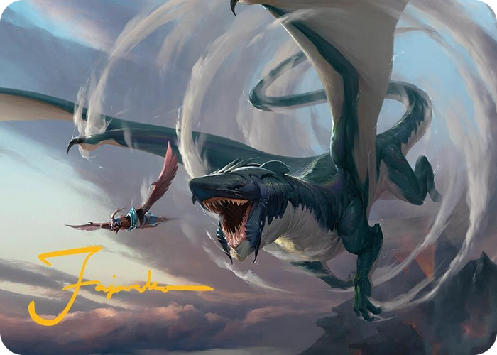 Whirlwing Stormbrood Art Card (27/54) (Gold-Stamped Signature) #27 S - Art Series: Tarkir: Dragonstorm Pokemon card