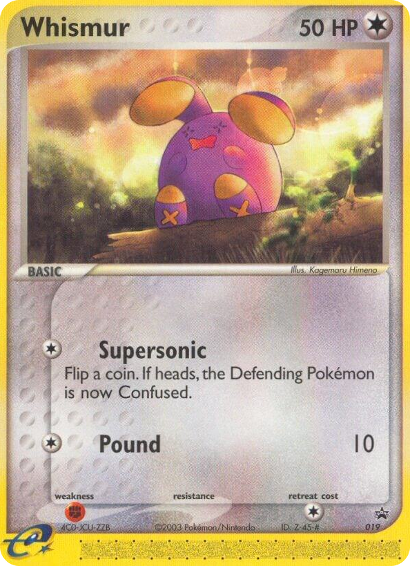 0019 Whismur - 019 (Target Promo) Promo Nintendo Promos