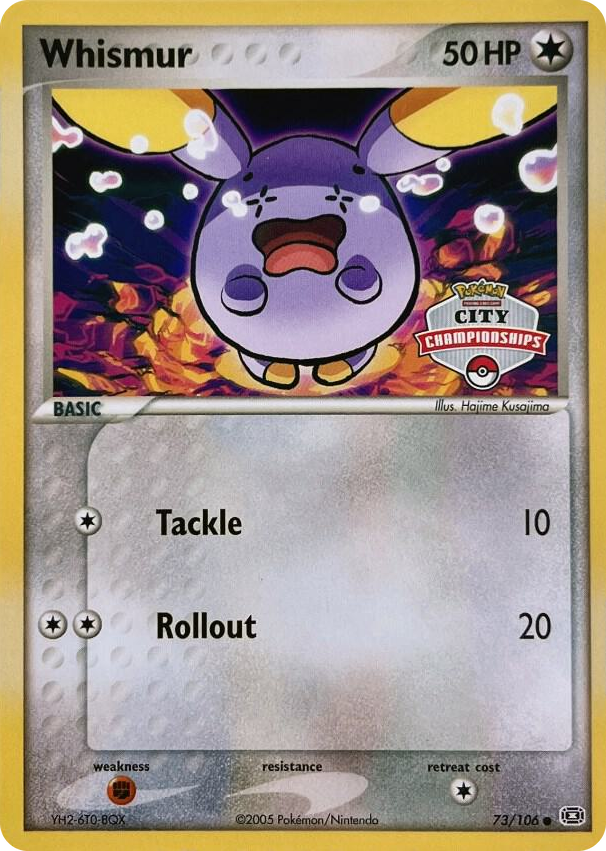 0073 Whismur - 73/106 (City Championships) Promo League & Championship Cards