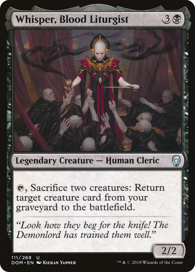 0111 Whisper, Blood Liturgist U Dominaria