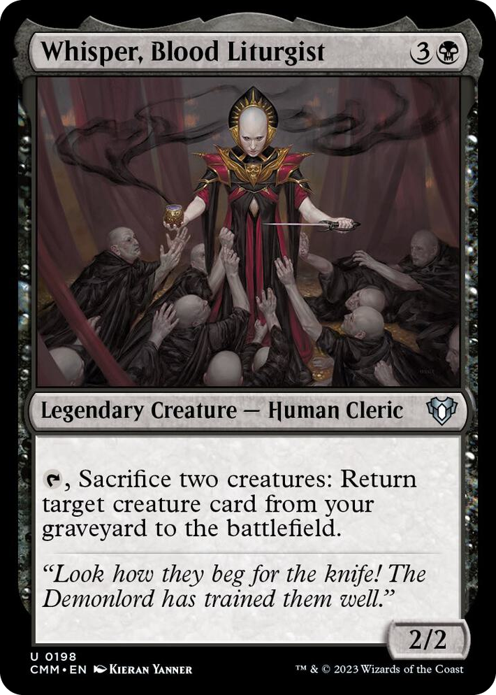 0198 Whisper, Blood Liturgist U Commander Masters