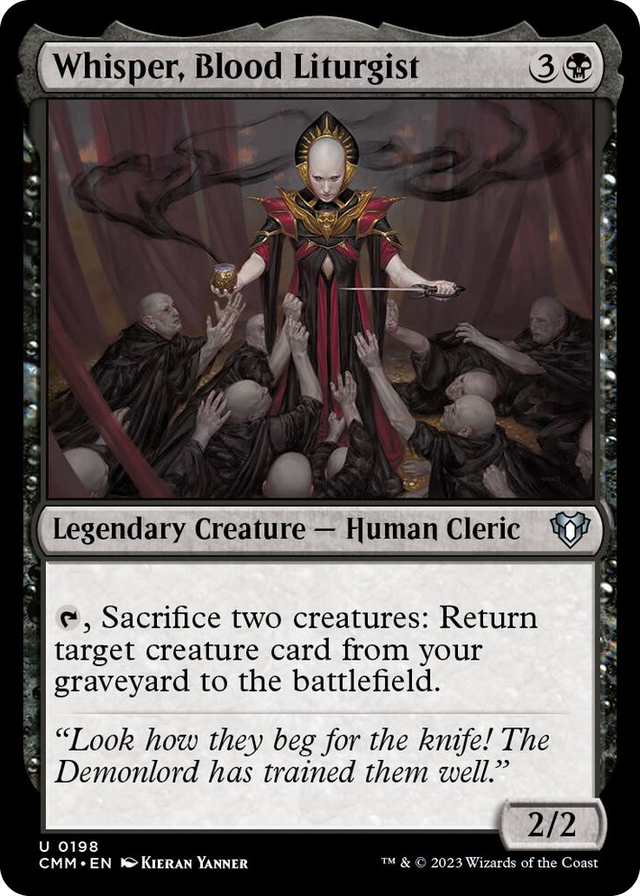 0198 Whisper, Blood Liturgist U Commander Masters