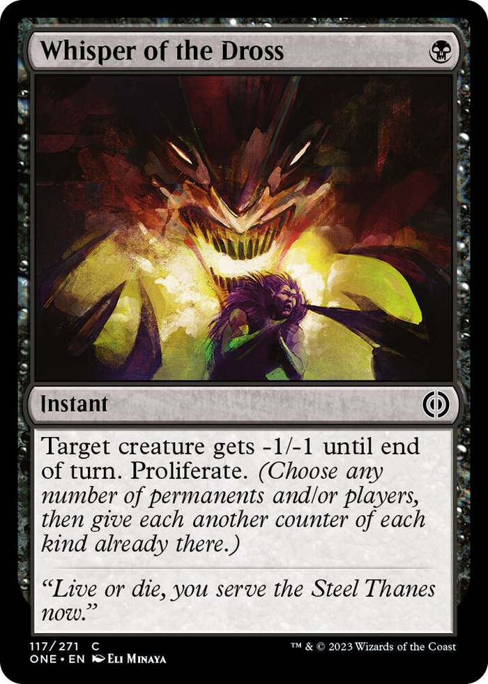 Whisper of the Dross #117 C - Phyrexia: All Will Be One Pokemon card