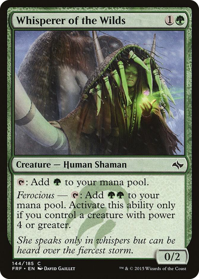 0144 Whisperer of the Wilds C Fate Reforged