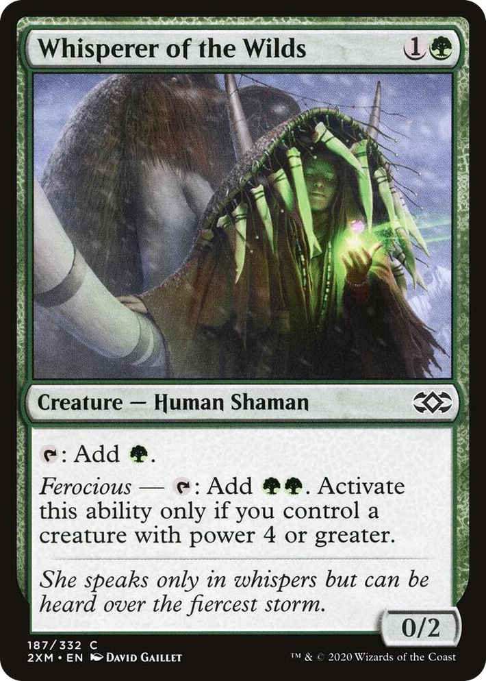 0187 Whisperer of the Wilds C Double Masters