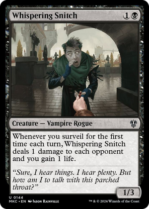 0144 Whispering Snitch U Commander: Murders at Karlov Manor