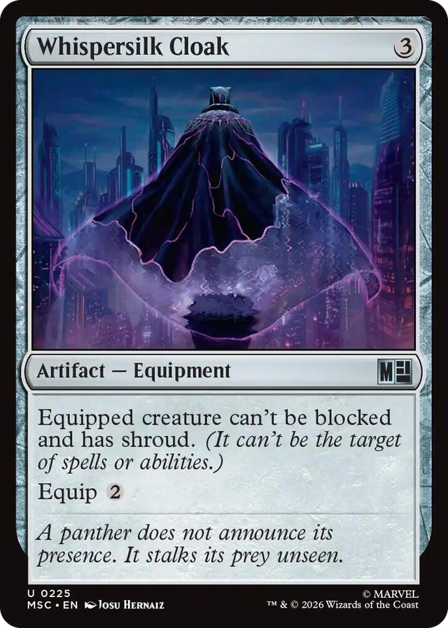 0225 Whispersilk Cloak U Commander: Marvel Super Heroes