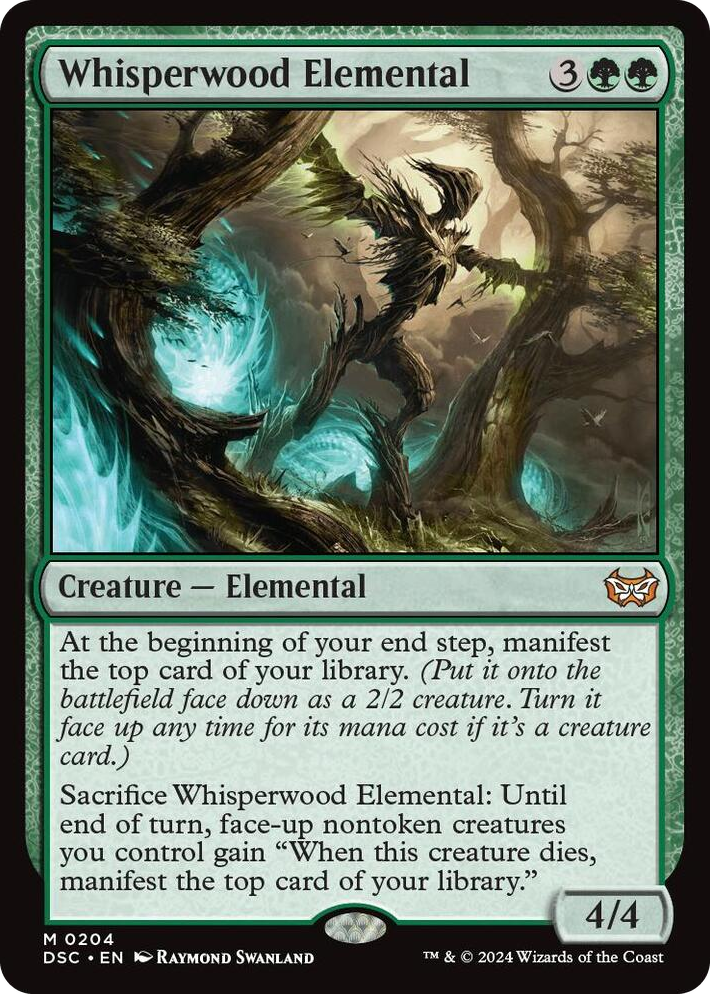 0204 Whisperwood Elemental M Commander: Duskmourn: House of Horror