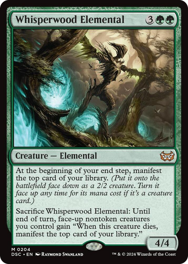 0204 Whisperwood Elemental M Commander: Duskmourn: House of Horror