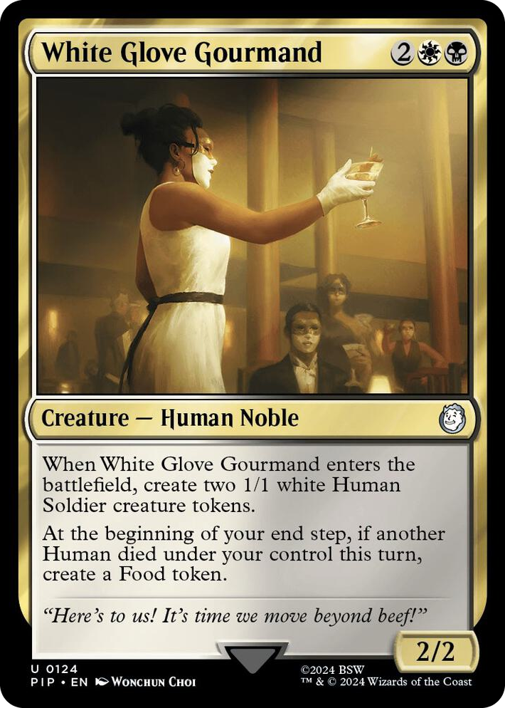 0124 White Glove Gourmand U Universes Beyond: Fallout