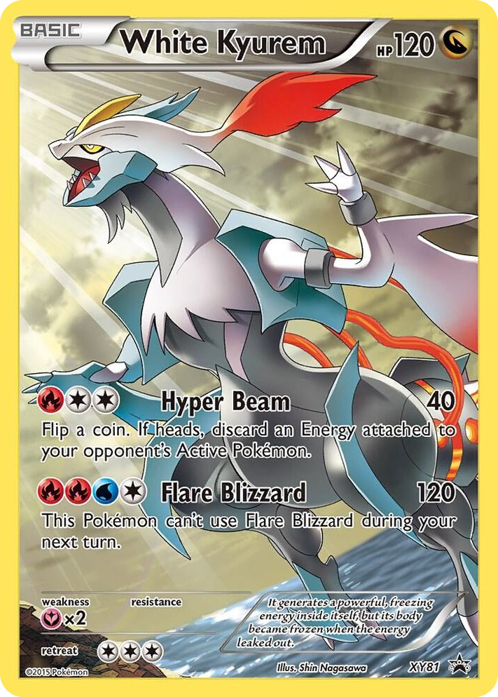 XY081 White Kyurem (Full Art Promo) Promo XY Promos