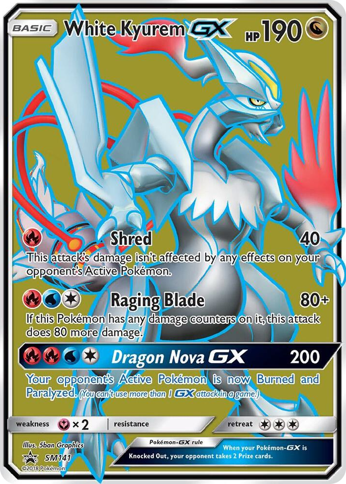 SM141 White Kyurem GX - SM141 Promo SM Promos