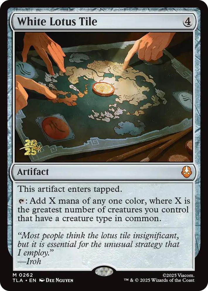 0262 White Lotus Tile M Prerelease Cards