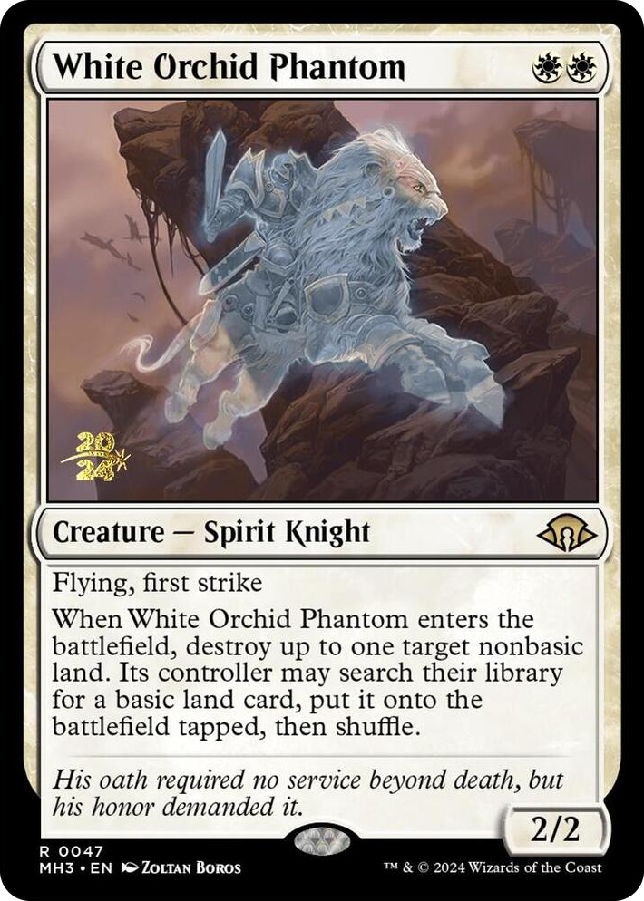 0047 White Orchid Phantom R Prerelease Cards