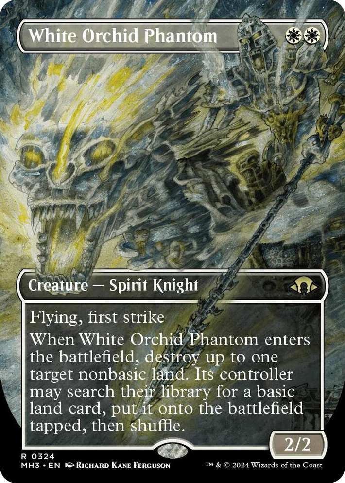 0324 White Orchid Phantom (Borderless) R Modern Horizons 3