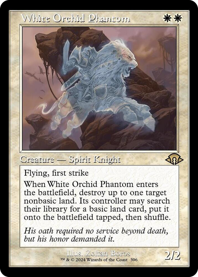 0396 White Orchid Phantom (Retro Frame) R Modern Horizons 3