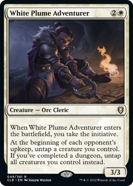0049 White Plume Adventurer R Commander Legends: Battle for Baldur's Gate