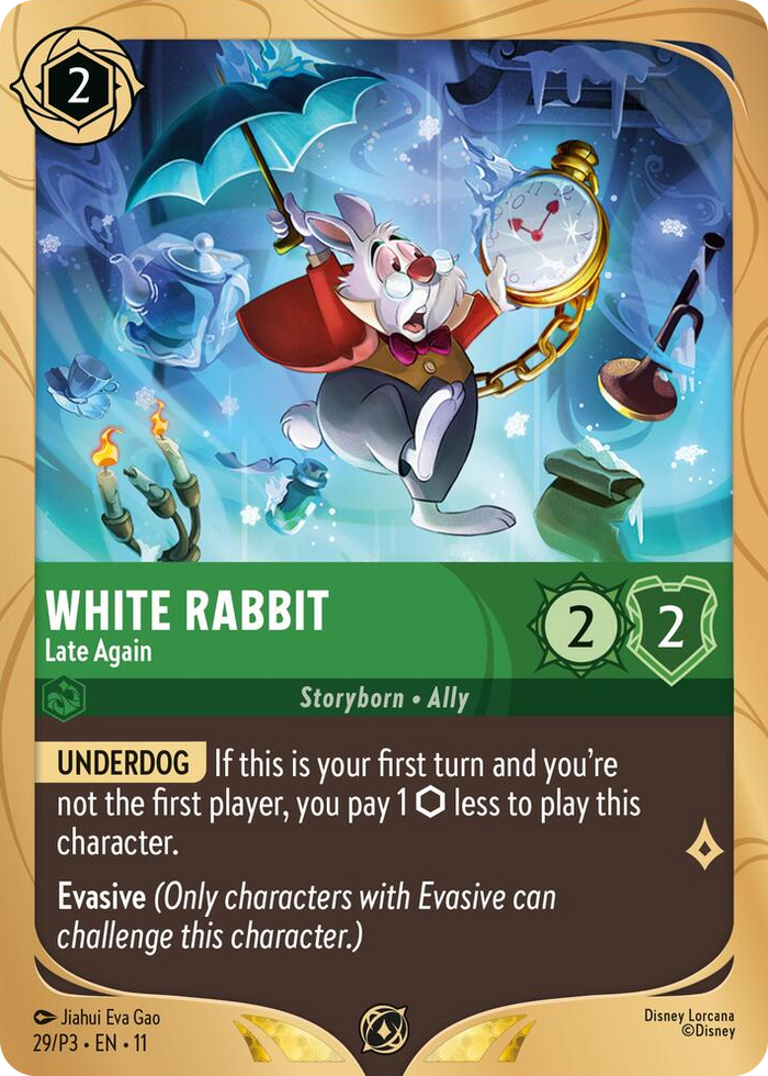 White Rabbit - Late Again #29 Promo - Disney Lorcana Promo Cards Pokemon card