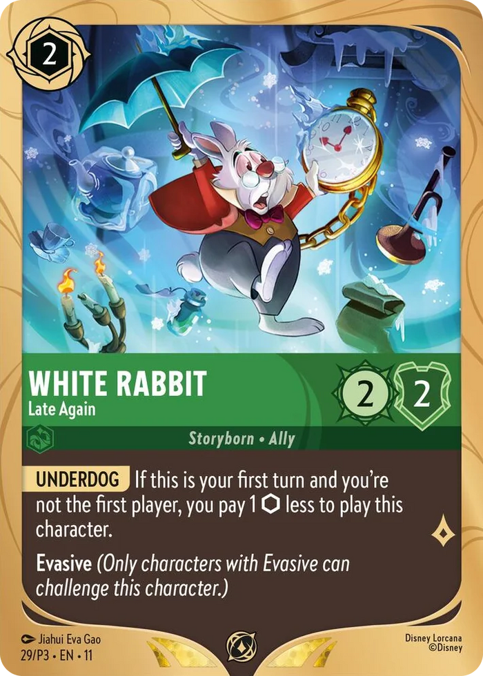0029 White Rabbit - Late Again Promo Disney Lorcana Promo Cards